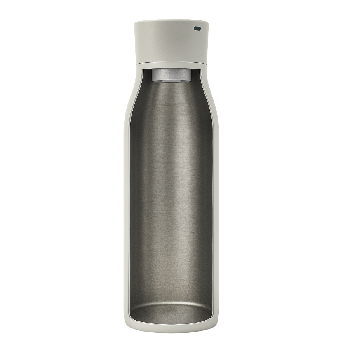 Botella Inteligente UV Autolimpiante TAWO® 750ml Blanco | Acero Inoxidable 316L
