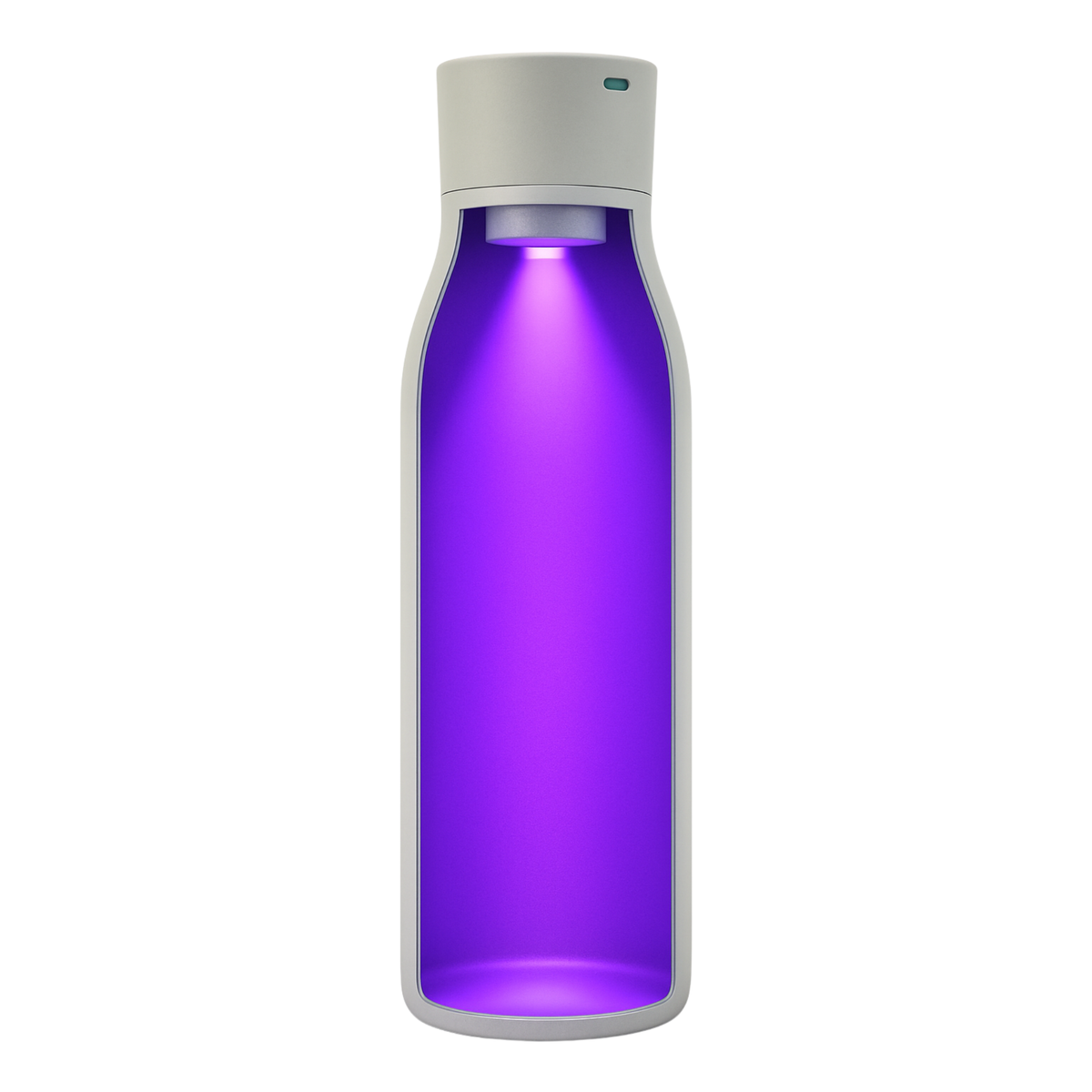 Botella Inteligente UV Autolimpiante TAWO® 750ml Blanco | Acero Inoxidable 316L