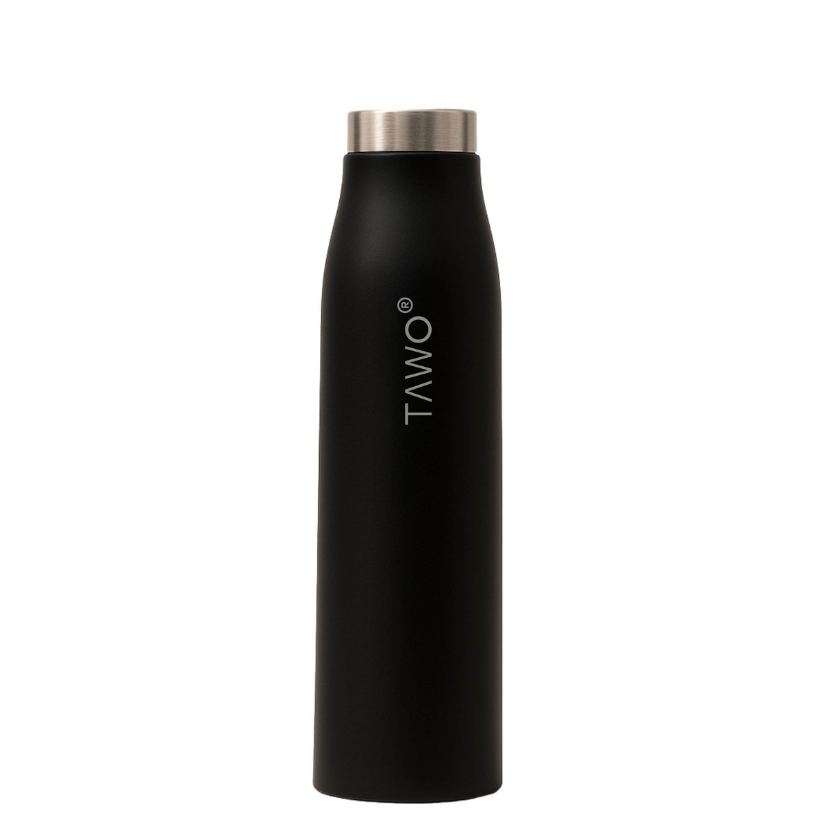 Botella Inteligente UV Autolimpiante TAWO® 750ml Negro | Acero Inoxidable 316L