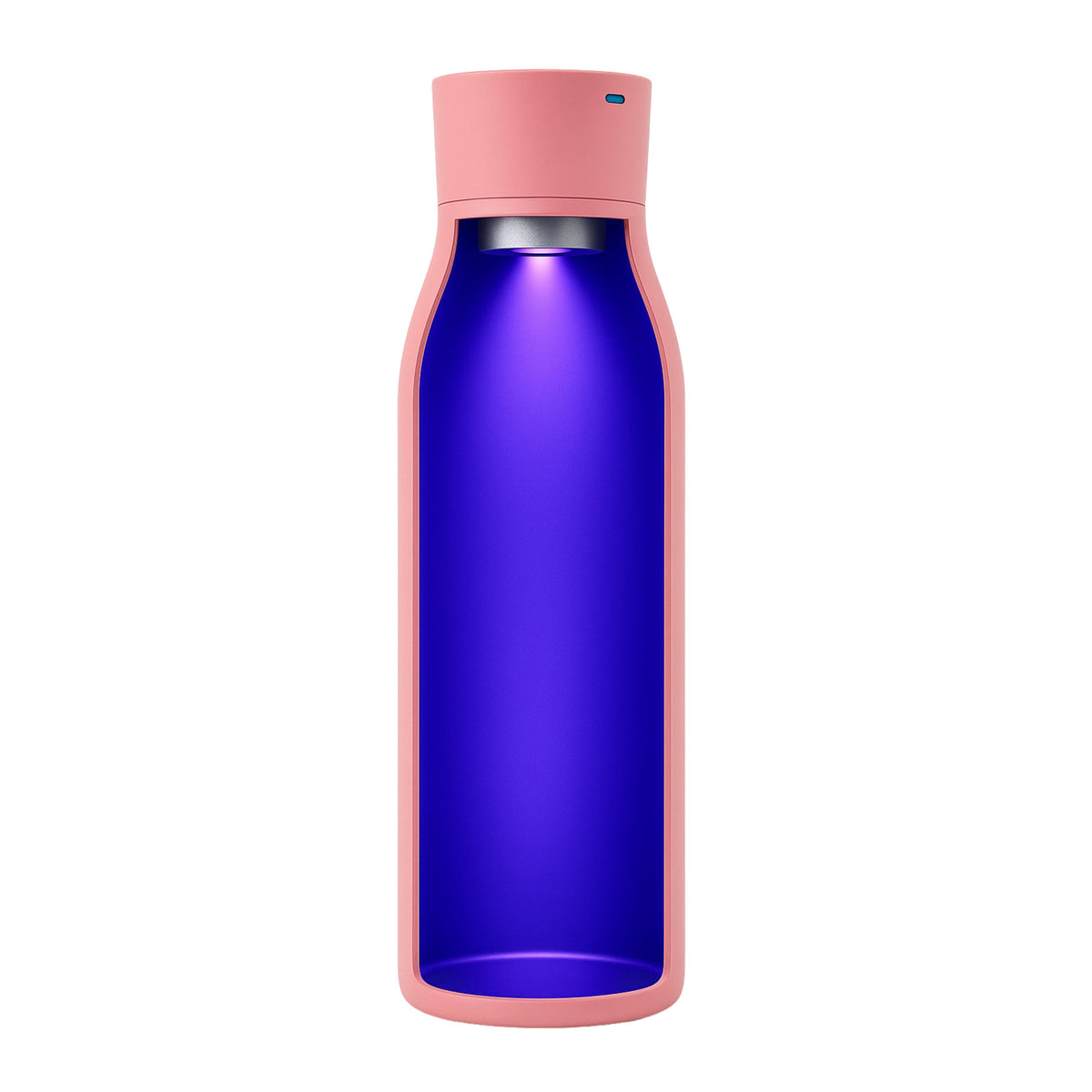 Botella de Agua Inteligente UV Tawo 750 ml Rosado – con Purificador y Recordatorio de Hidratación